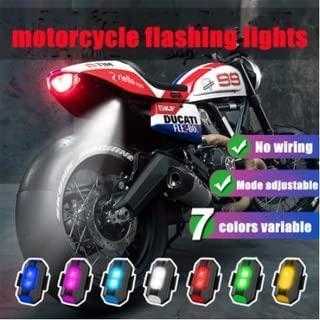 7 Colors LED With 3 Flashing / Helmet Exterior Night Signal Light With USB Rechargeable Cable Kit For Drone Flashing, Bike Bicycle (1 Piece)